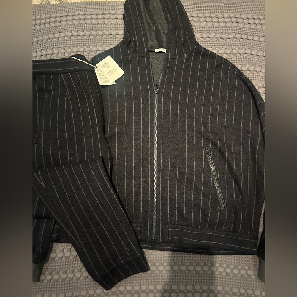 Women’s NWT BRUNELLO CUCINELLI CASHMERE TRACKSUIT SIZE US8 bottom&M hoodie